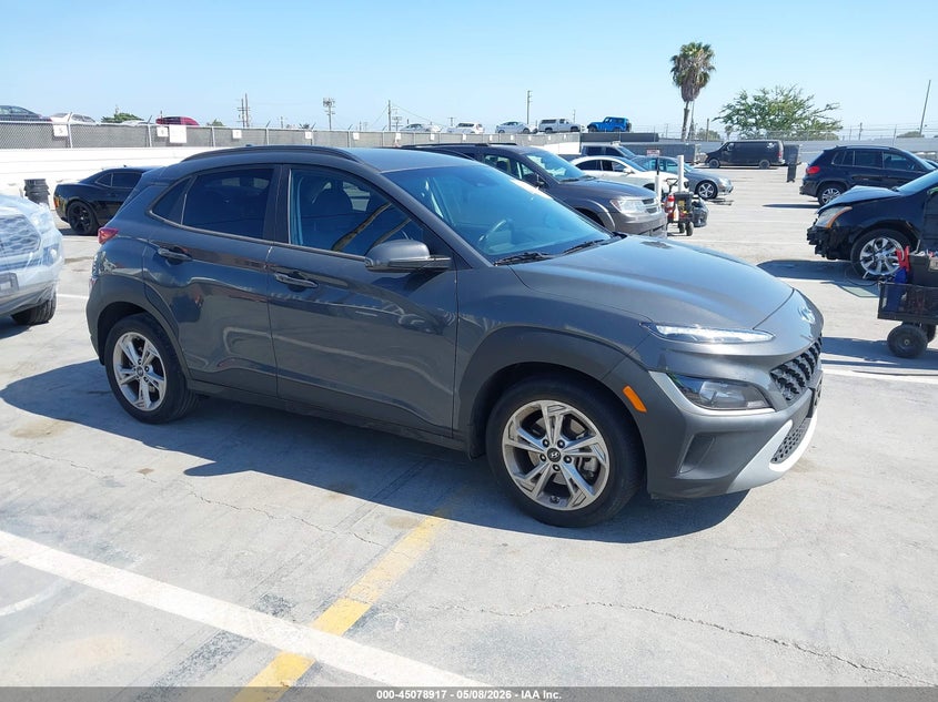 2023 Hyundai Kona VIN KM8K6CABXPU997127 IAAI salvage auction — FRONT END, Salvage (California), sold $4,350 on 2026-07-06 (photo 1)