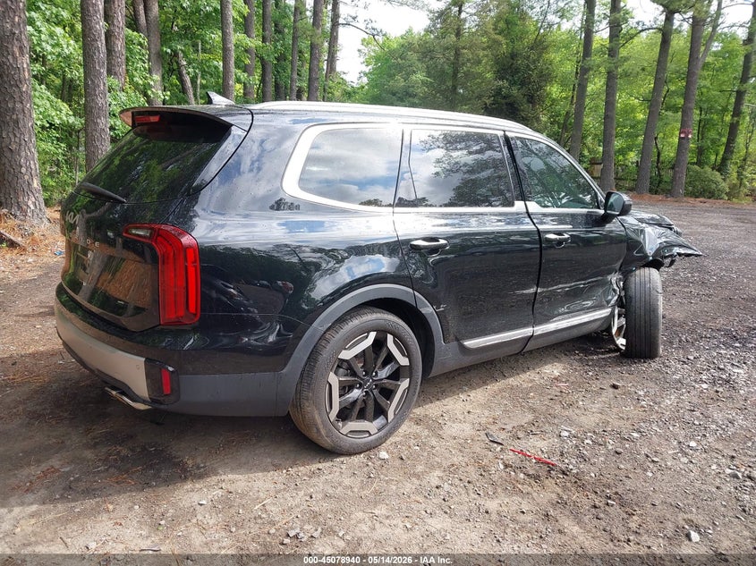 2023 Kia Telluride VIN 5XYP64GC8PG376101 IAAI salvage auction — FRONT END, Salvage (Virginia), sold $375 on 2026-07-28 (photo 4)