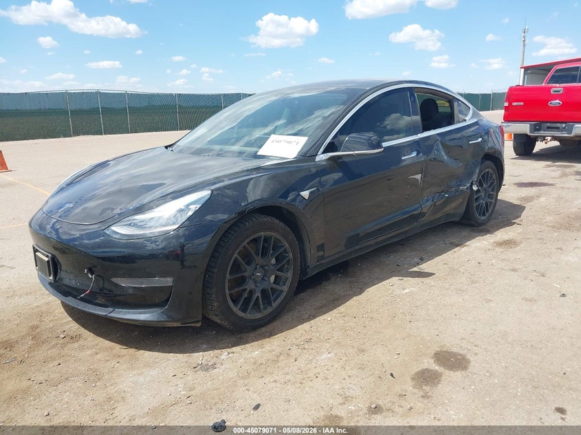2018 Tesla Model 3 VIN 5YJ3E1EB8JF127192 IAAI salvage auction — LEFT SIDE, Salvage (Texas), sold $4,575 on 2026-07-28 (photo 2)