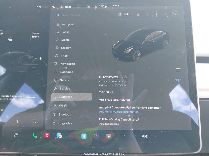2018 Tesla Model 3 VIN 5YJ3E1EB8JF127192 IAAI salvage auction — LEFT SIDE, Salvage (Texas), sold $4,575 on 2026-07-28 (photo 7)