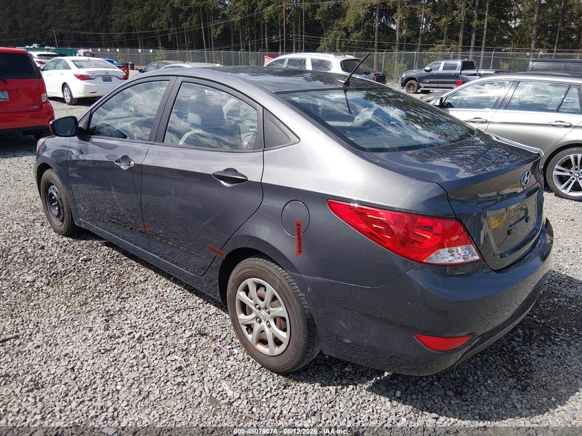 2012 Hyundai Accent VIN KMHCT4AE8CU045086 IAAI salvage auction — THEFT, Bill Of Sale (Washington), sold $575 on 2026-07-08 (photo 3)