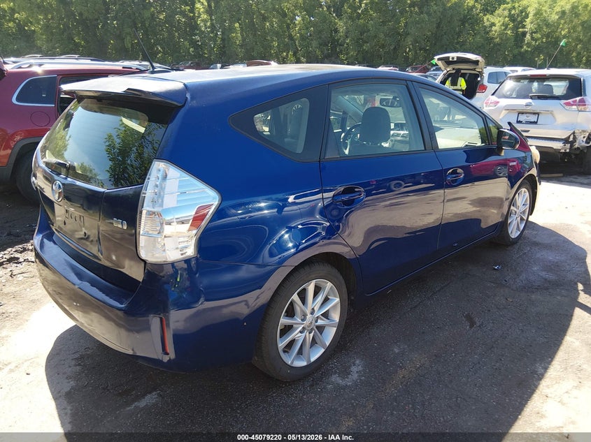2013 Toyota Prius v VIN JTDZN3EU1D3211184 IAAI salvage auction — FRONT END, Salvage (Missouri), sold $2,200 on 2026-07-22 (photo 4)