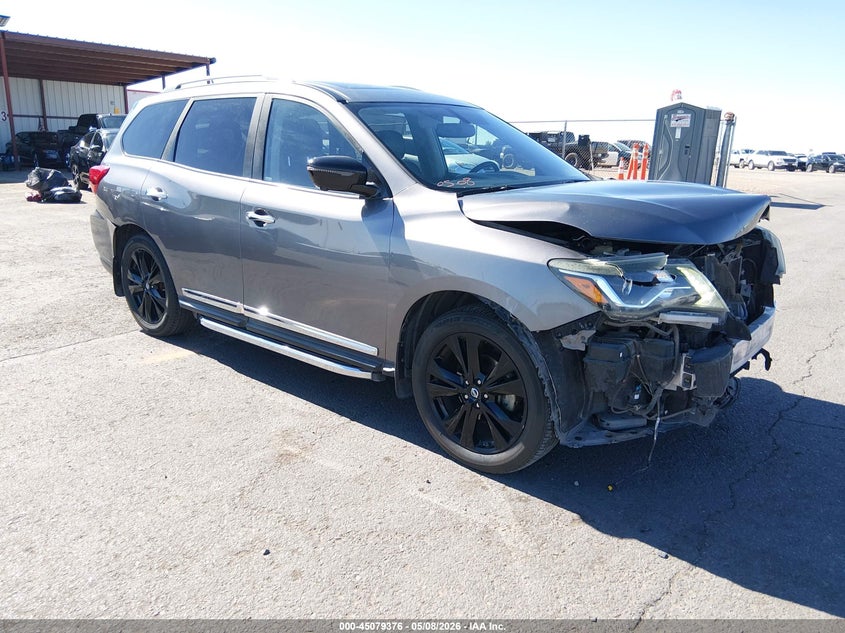 2017 Nissan Pathfinder VIN 5N1DR2MN8HC677280 IAAI salvage auction — FRONT END, Original (Texas), sold $1,975 on 2026-08-01 (photo 1)