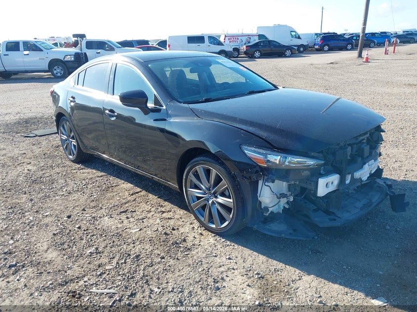 2021 Mazda 6 VIN JM1GL1VMXM1604615 IAAI salvage auction — FRONT END, Salvage (Texas), sold $1,200 on 2026-07-15 (photo 1)
