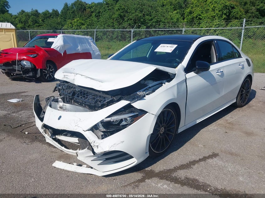 2019 Mercedes-benz A-klasse VIN WDD3G4EB5KW027341 IAAI salvage auction — FRONT END, Salvage (Louisiana), sold $4,725 on 2026-07-07 (photo 2)