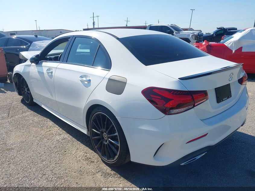 2019 Mercedes-benz A-klasse VIN WDD3G4EB5KW027341 IAAI salvage auction — FRONT END, Salvage (Louisiana), sold $4,725 on 2026-07-07 (photo 3)
