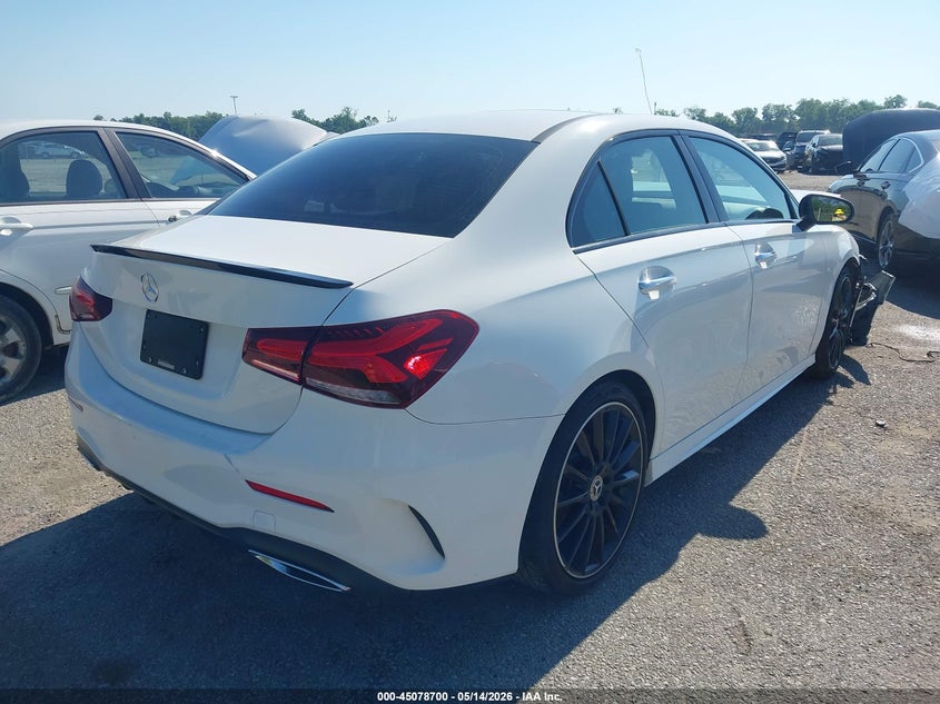 2019 Mercedes-benz A-klasse VIN WDD3G4EB5KW027341 IAAI salvage auction — FRONT END, Salvage (Louisiana), sold $4,725 on 2026-07-07 (photo 4)