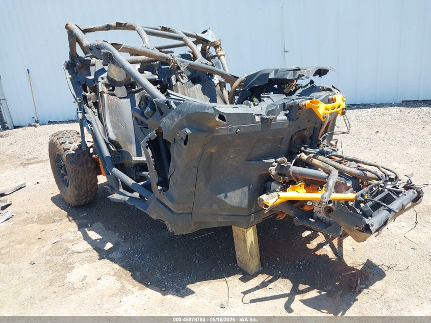 2025 Can-am/ brp Maverick VIN 3JBVGAY43SE001199 IAAI salvage auction — ROLLOVER, Clear (Oklahoma), sold $525 on 2026-09-02 (photo 1)