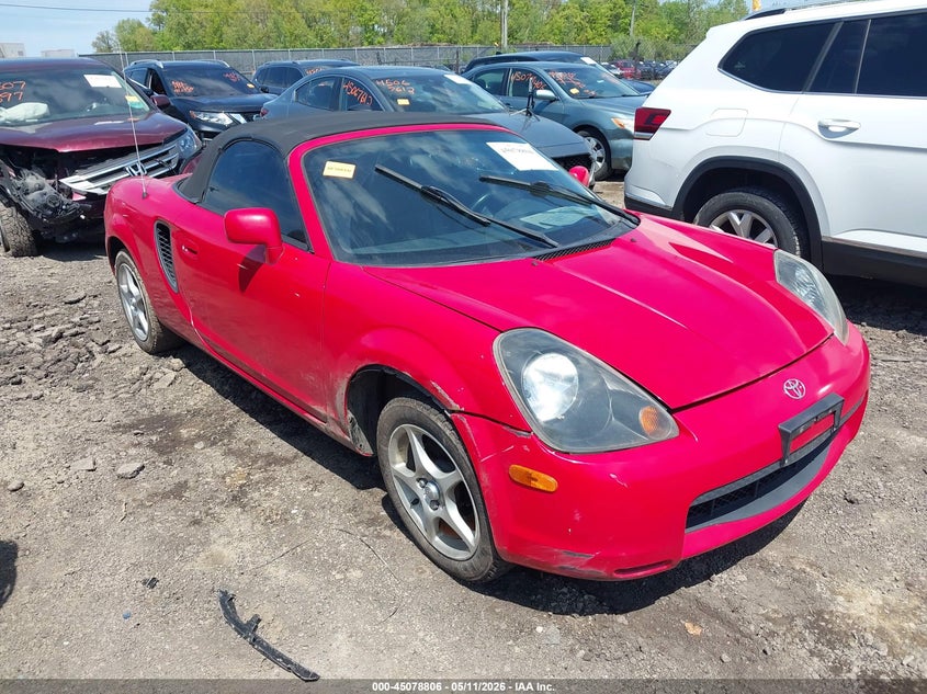 2001 Toyota Mr2 VIN JTDFR320010029059 IAAI salvage auction — RIGHT FRONT, Salvage (Ohio), sold $625 on 2026-07-31 (photo 1)