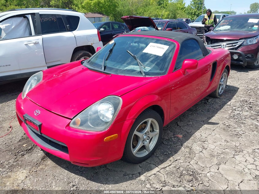 2001 Toyota Mr2 VIN JTDFR320010029059 IAAI salvage auction — RIGHT FRONT, Salvage (Ohio), sold $625 on 2026-07-31 (photo 2)