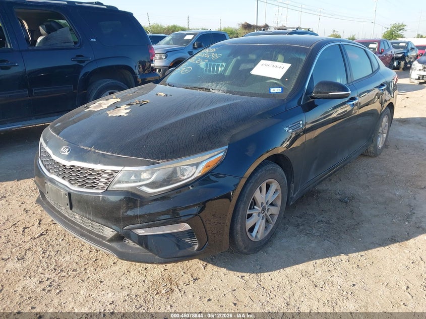2019 Kia Optima VIN 5XXGT4L35KG276307 IAAI salvage auction — ENGINE BURN, Salvage (Texas), sold $750 on 2026-07-20 (photo 2)