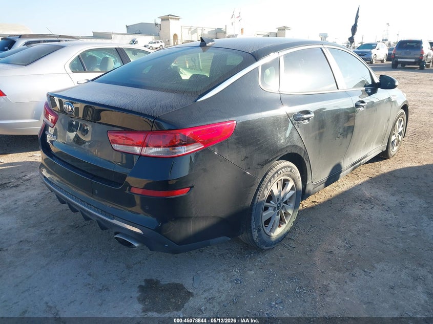 2019 Kia Optima VIN 5XXGT4L35KG276307 IAAI salvage auction — ENGINE BURN, Salvage (Texas), sold $750 on 2026-07-20 (photo 4)