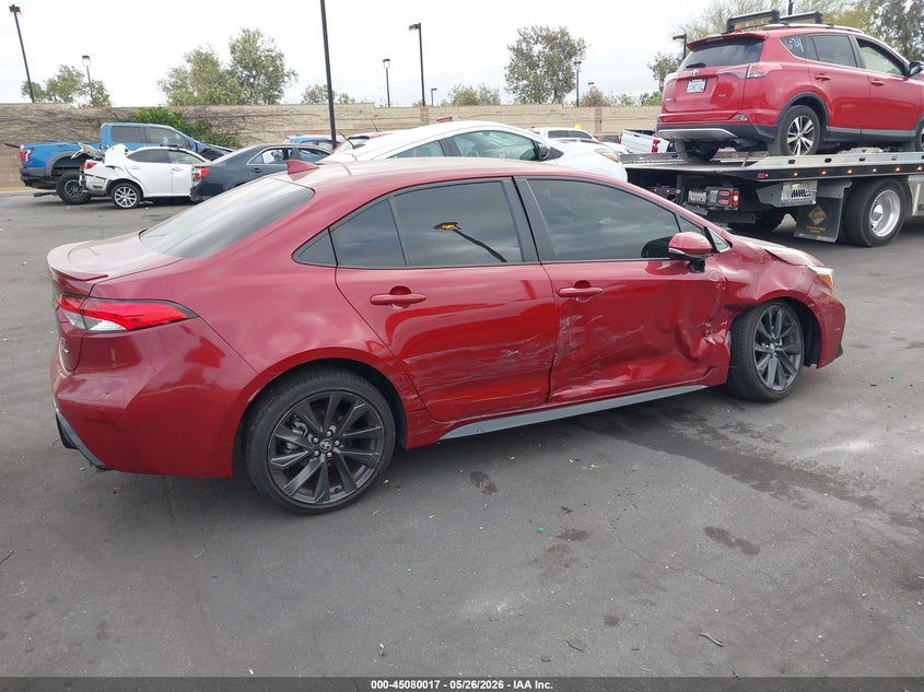 2025 Toyota Corolla VIN JTDBCMFE7S3082420 IAAI salvage auction — RIGHT SIDE, Salvage Certificate (California), sold $9,300 on 2026-07-24 (photo 6)