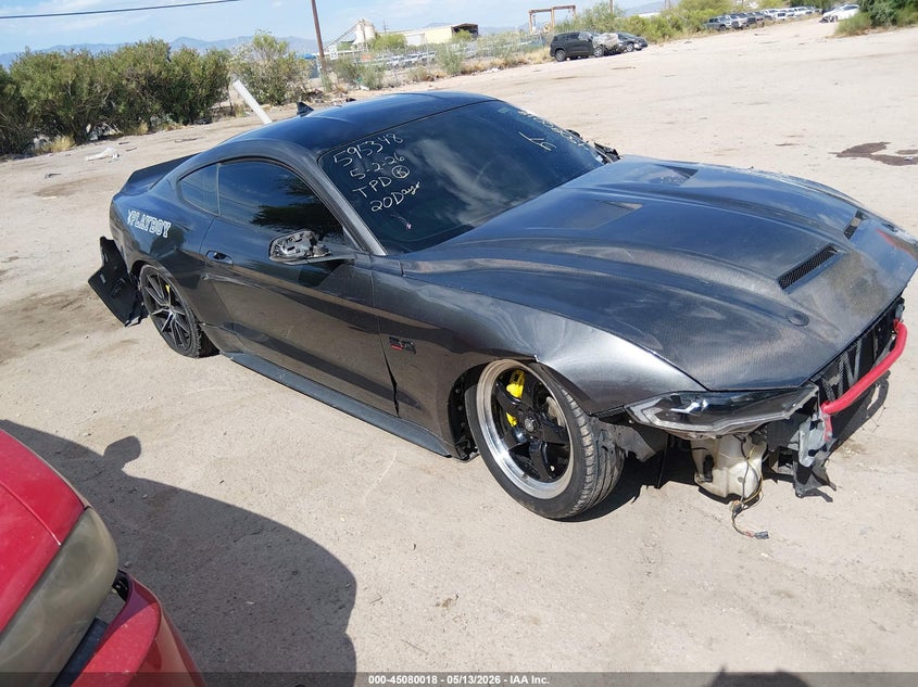 2020 Ford Mustang VIN 1FA6P8CF2L5176050 IAAI salvage auction — FRONT & REAR, Salvage (Arizona), sold $8,000 on 2026-07-09 (photo 1)