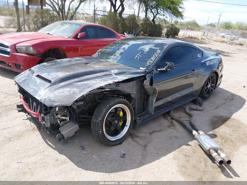 2020 Ford Mustang VIN 1FA6P8CF2L5176050 IAAI salvage auction — FRONT & REAR, Salvage (Arizona), sold $8,000 on 2026-07-09 (photo 2)