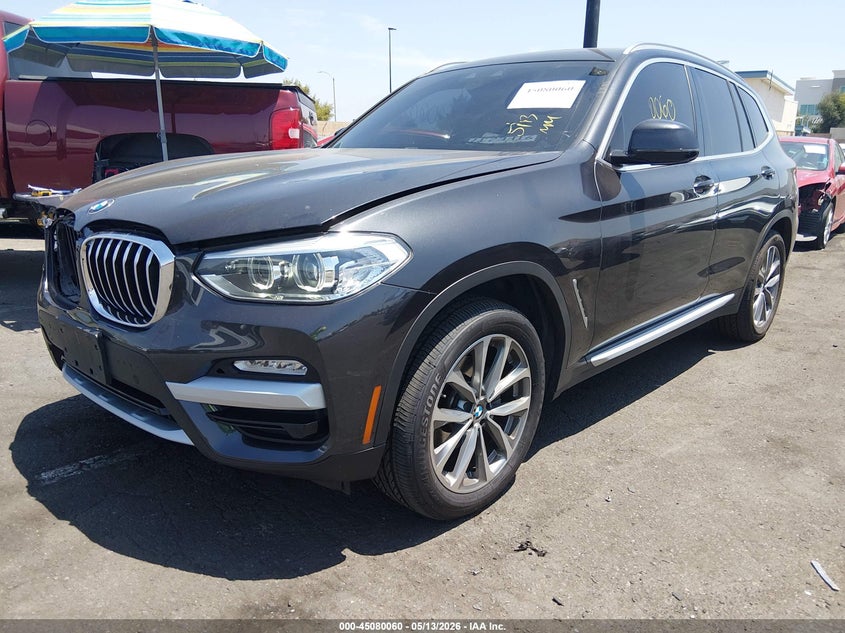 2019 BMW X3 VIN 5UXTR9C51KLP94277 IAAI salvage auction — RIGHT FRONT, Salvage Title, sold $9,750 on 2026-07-10 (photo 2)