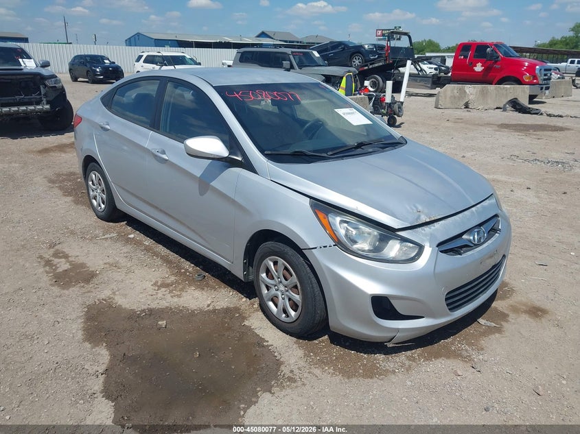 2012 Hyundai Accent VIN KMHCT4AE6CU212240 IAAI salvage auction — NORMAL WEAR, Original (Texas), sold $700 on 2026-07-08 (photo 1)