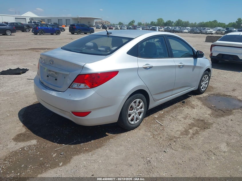 2012 Hyundai Accent VIN KMHCT4AE6CU212240 IAAI salvage auction — NORMAL WEAR, Original (Texas), sold $700 on 2026-07-08 (photo 4)