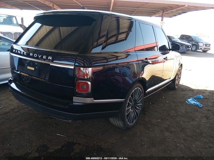 2021 Land rover RANGE ROVER VIN SALGS2RU2MA438389 IAAI salvage auction — LEFT REAR, Salvage (Arizona), sold $38,000 on 2026-07-06 (photo 4)