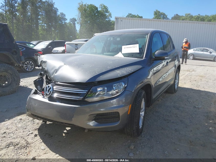 2013 Volkswagen Tiguan VIN WVGAV3AX1DW608286 IAAI salvage auction — FRONT END, Salvage (Idaho), sold $400 on 2026-07-07 (photo 2)