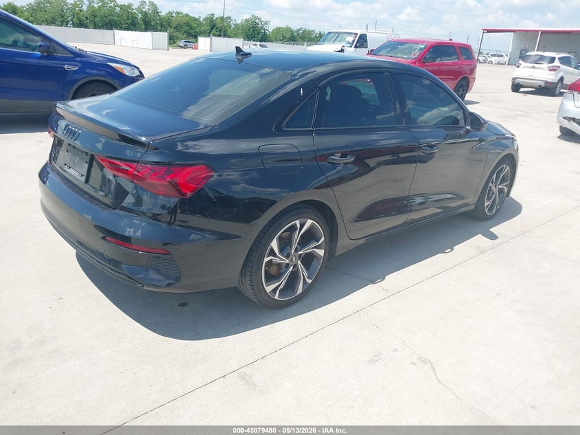 2022 Audi A3 VIN WAUAUDGY2NA085479 IAAI salvage auction — LEFT SIDE, Original (Texas), sold $9,600 on 2026-07-17 (photo 4)