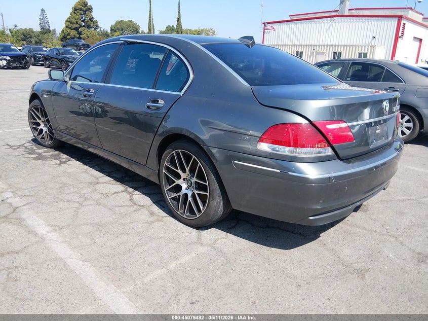 2006 BMW 7 series VIN WBAHN83566DT28189 IAAI salvage auction — THEFT, Salvage (California), sold $300 on 2026-07-16 (photo 3)