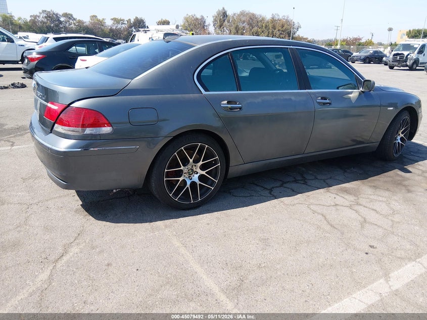 2006 BMW 7 series VIN WBAHN83566DT28189 IAAI salvage auction — THEFT, Salvage (California), sold $300 on 2026-07-16 (photo 4)