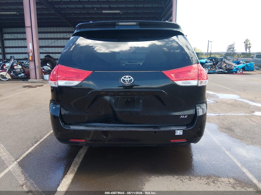 2013 Toyota Sienna VIN 5TDYK3DC9DS350510 IAAI salvage auction — REAR END, Clear (Hawaii), sold $3,900 on 2026-07-07 (photo 6)