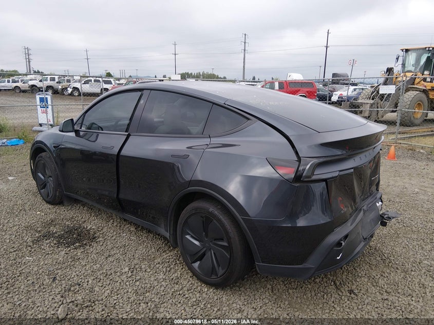 2026 Tesla Model y VIN 7SAYGDEE5TF454862 IAAI salvage auction — FRONT & REAR, Salvage (Oregon), sold $26,750 on 2026-07-30 (photo 3)