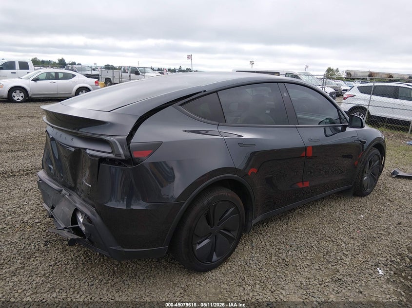 2026 Tesla Model y VIN 7SAYGDEE5TF454862 IAAI salvage auction — FRONT & REAR, Salvage (Oregon), sold $26,750 on 2026-07-30 (photo 4)