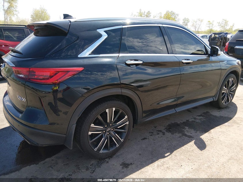 2021 Infiniti Qx50 VIN 3PCAJ5BB6MF100172 IAAI salvage auction — HAIL, Salvage (Ohio), sold $8,800 on 2026-07-07 (photo 4)