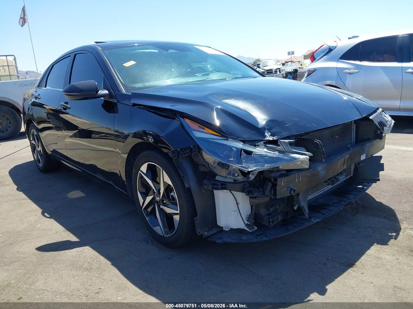 2021 Hyundai Elantra VIN KMHLN4AG0MU166160 IAAI salvage auction — FRONT END, Salvage (Arizona), sold $3,550 on 2026-07-28 (photo 1)