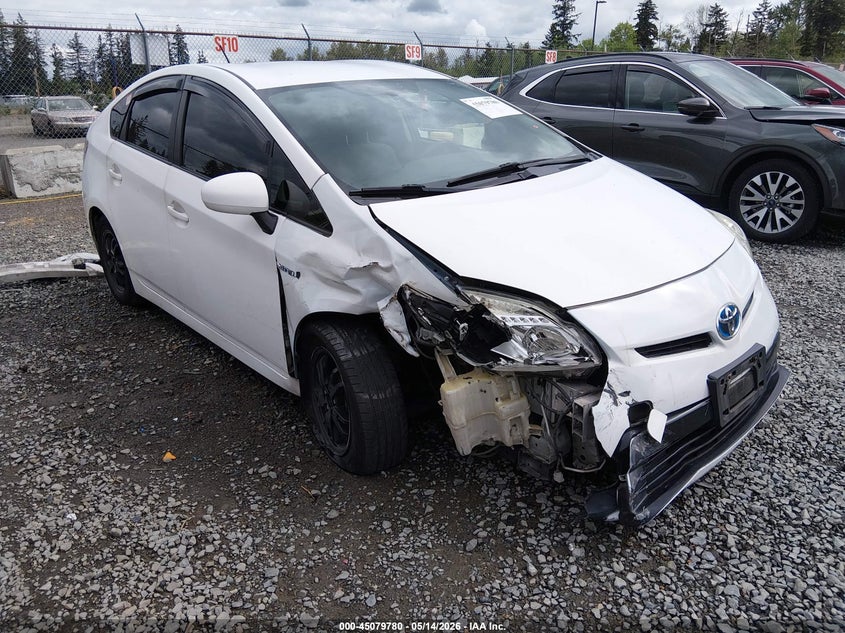 2012 Toyota Prius VIN JTDKN3DU6C5400953 IAAI salvage auction — RIGHT FRONT, Bill Of Sale (Washington), sold $875 on 2026-07-22 (photo 1)