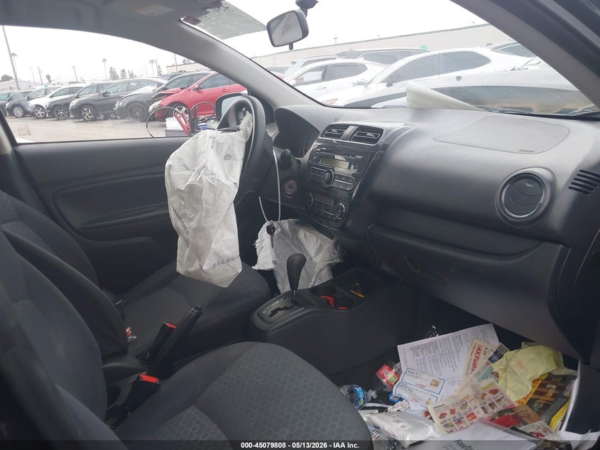2015 Mitsubishi Mirage VIN ML32A3HJ0FH014062 IAAI salvage auction — FRONT & REAR, Salvage Certificate (California), sold $300 on 2026-07-08 (photo 5)