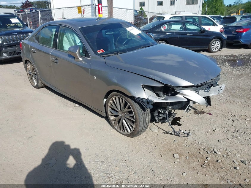 2015 Lexus Is VIN JTHBF1D24F5046255 IAAI salvage auction — FRONT END, Salvage (Rhode Island), sold $1,550 on 2026-07-21 (photo 1)