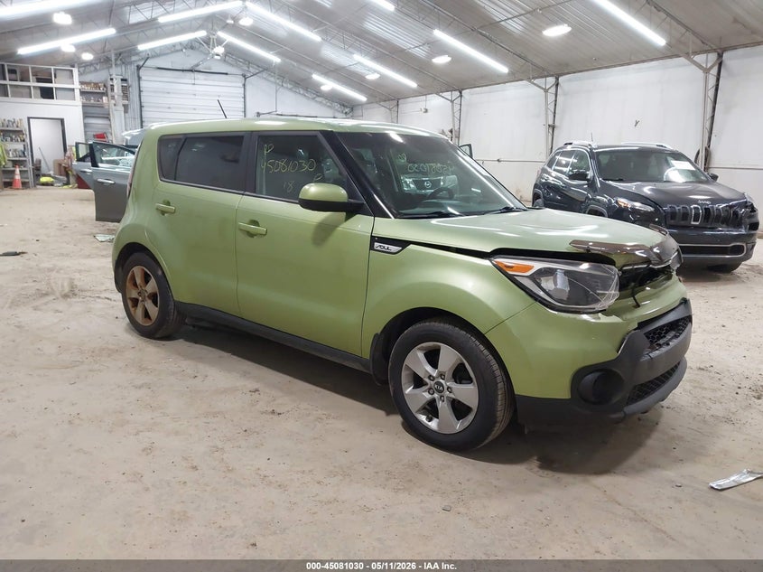 2018 Kia Soul VIN KNDJN2A20J7902349 IAAI salvage auction — FRONT END, Salvage (South Carolina), sold $1,850 on 2026-07-16 (photo 1)
