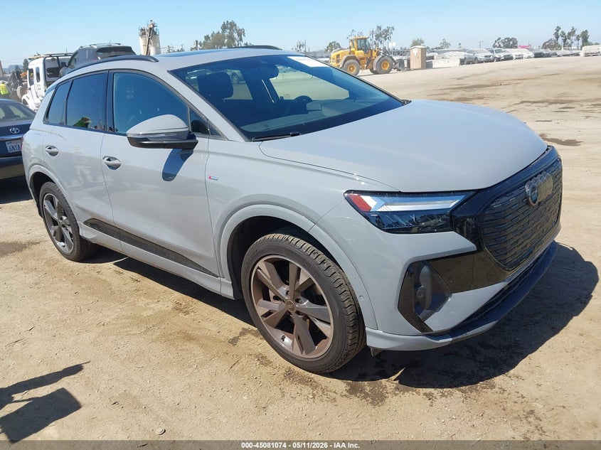2024 Audi Q4 e-tron VIN WA1L2BFZ2RP006860 IAAI salvage auction — LEFT FRONT, Salvage (California), sold $13,300 on 2026-07-16 (photo 1)