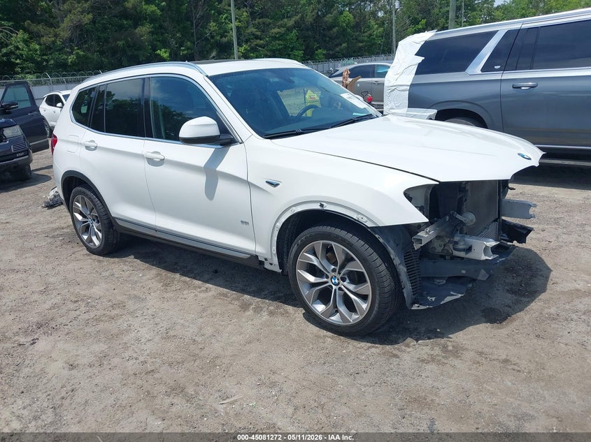 2016 BMW X3 VIN 5UXWZ7C54G0T43029 IAAI salvage auction — LEFT FRONT, Salvage (Georgia), sold $2,850 on 2026-07-23 (photo 1)