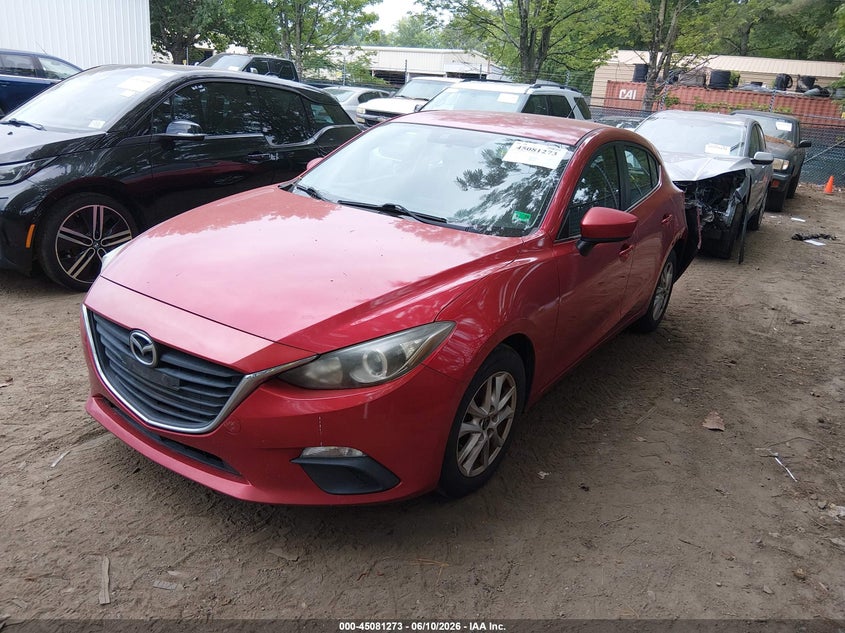 2014 Mazda 3 VIN JM1BM1L74E1171329 IAAI salvage auction — LEFT REAR, Clear (Virginia), sold $1,425 on 2026-07-09 (photo 2)
