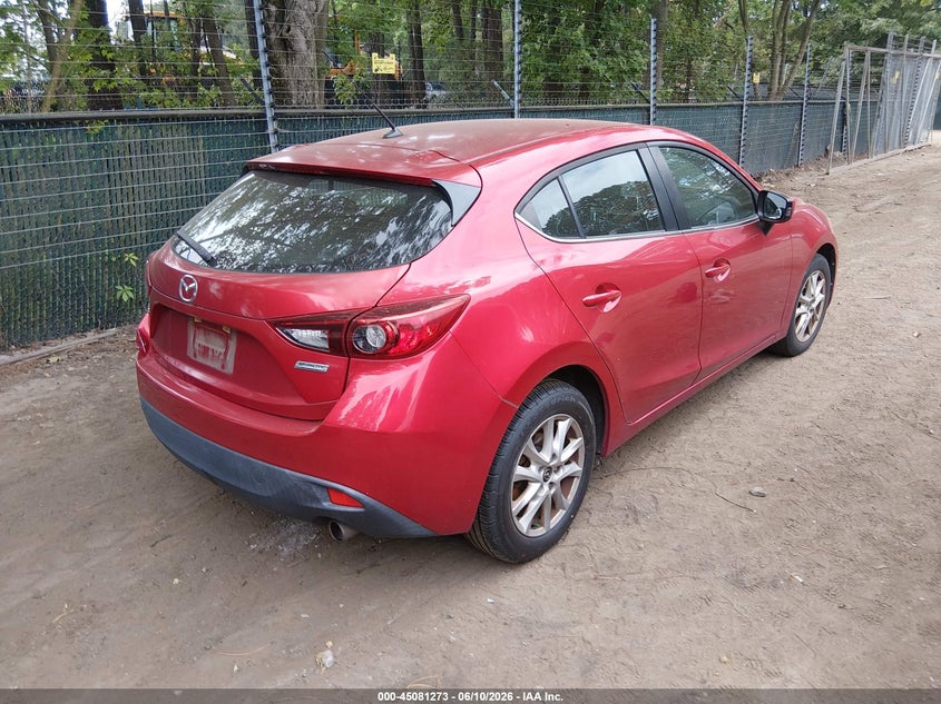 2014 Mazda 3 VIN JM1BM1L74E1171329 IAAI salvage auction — LEFT REAR, Clear (Virginia), sold $1,425 on 2026-07-09 (photo 4)