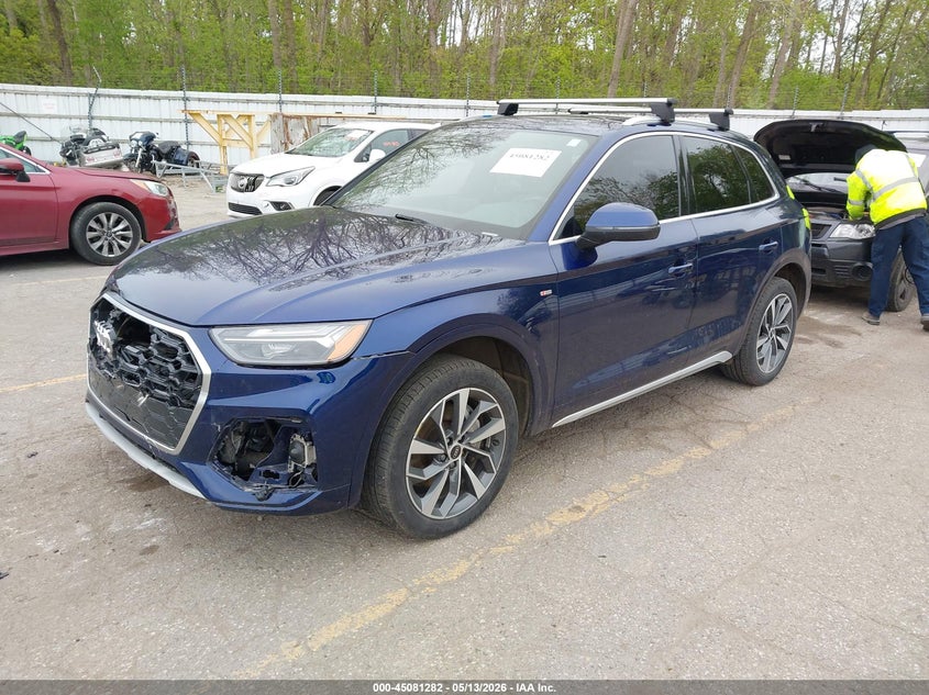 2023 Audi Q5 VIN WA1EAAFY1P2048959 IAAI salvage auction — FRONT END, Clear (Michigan), sold $12,800 on 2026-07-13 (photo 2)