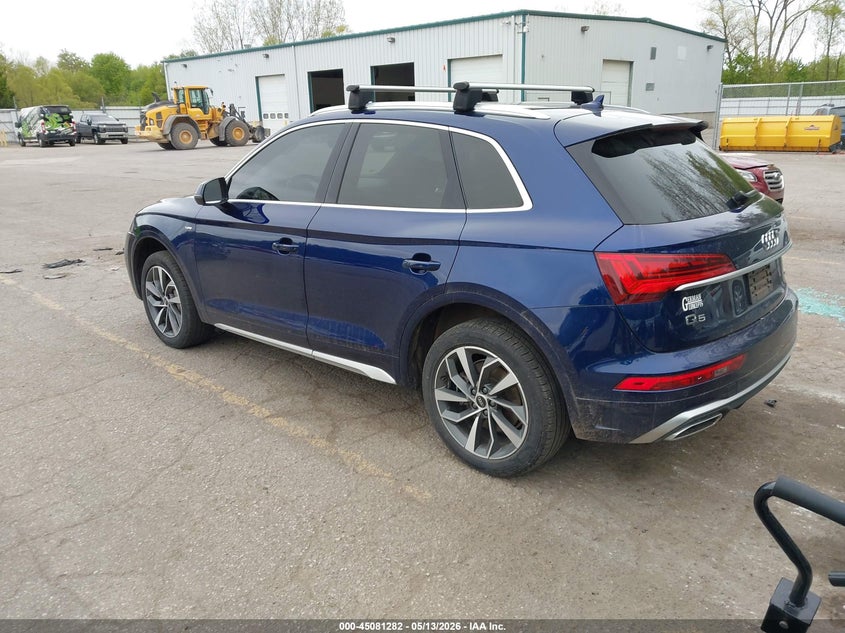 2023 Audi Q5 VIN WA1EAAFY1P2048959 IAAI salvage auction — FRONT END, Clear (Michigan), sold $12,800 on 2026-07-13 (photo 3)