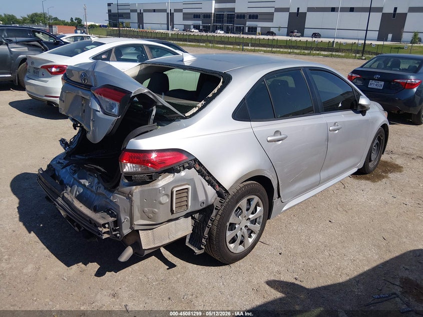 2020 Toyota Corolla VIN JTDEPRAE7LJ111532 IAAI salvage auction — REAR END, Salvage (Texas), sold $3,950 on 2026-07-14 (photo 4)