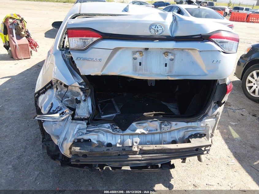 2020 Toyota Corolla VIN JTDEPRAE7LJ111532 IAAI salvage auction — REAR END, Salvage (Texas), sold $3,950 on 2026-07-14 (photo 6)