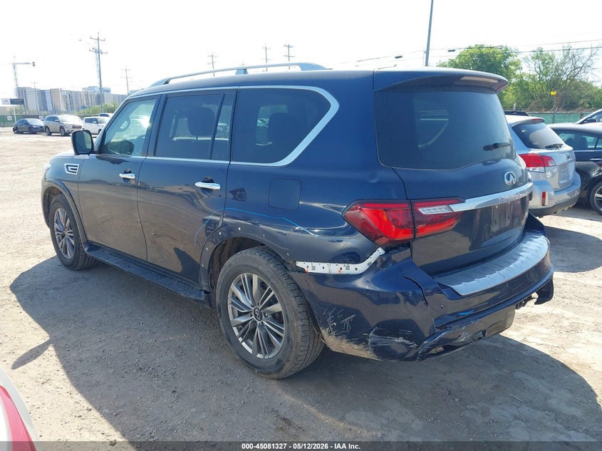 2021 Infiniti Qx80 VIN JN8AZ2AF1M9719837 IAAI salvage auction — FRONT END, Salvage Title, sold $5,900 on 2026-07-27 (photo 3)