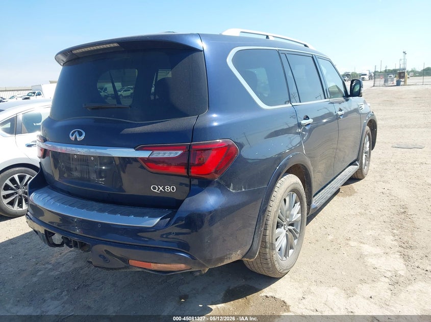 2021 Infiniti Qx80 VIN JN8AZ2AF1M9719837 IAAI salvage auction — FRONT END, Salvage Title, sold $5,900 on 2026-07-27 (photo 4)