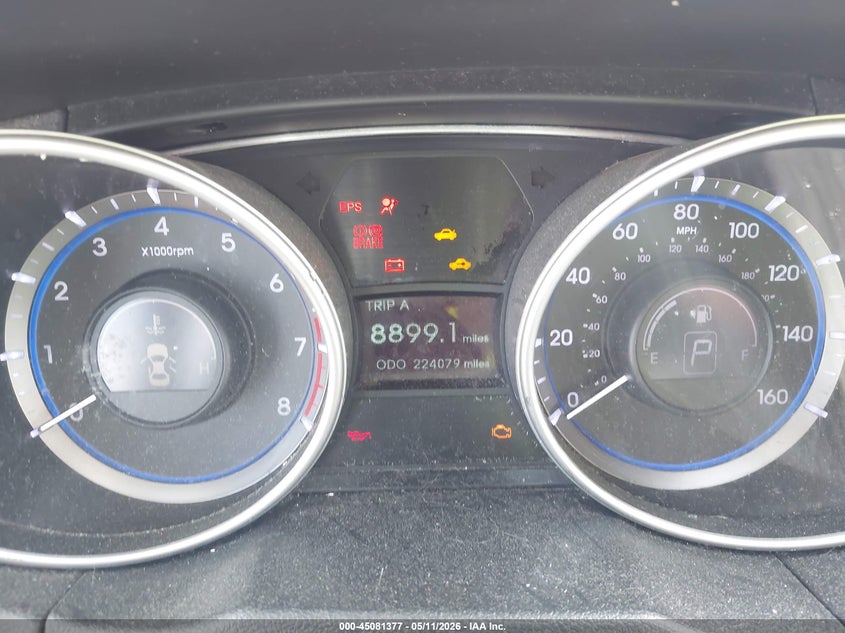 2012 Hyundai Sonata VIN 5NPEC4AC1CH338933 IAAI salvage auction — FRONT & REAR, Salvage (Georgia), sold $375 on 2026-07-22 (photo 7)