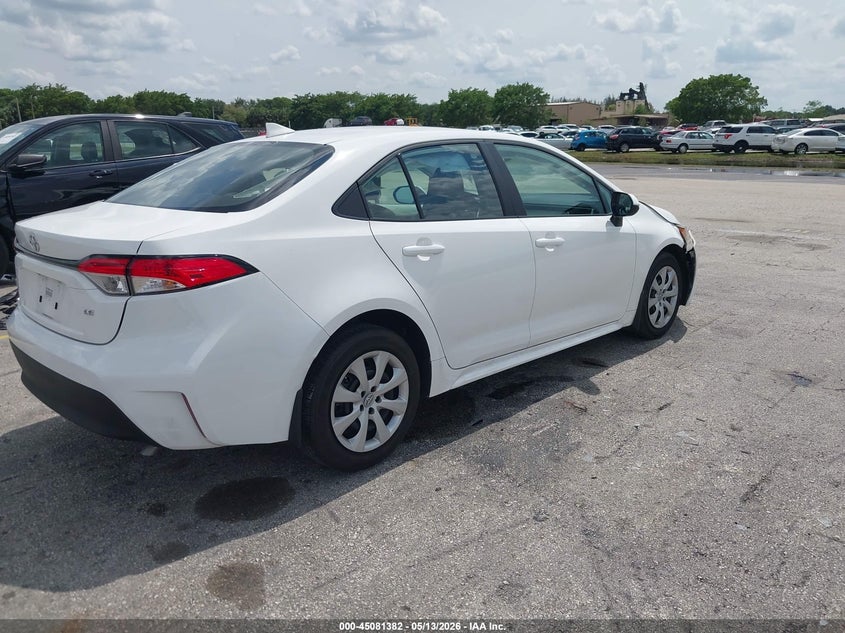 2025 Toyota Corolla VIN 5YFB4MDE7SP277635 IAAI salvage auction — LEFT SIDE, Certificate Of Destruction (Florida), sold $4,850 on 2026-07-23 (photo 4)