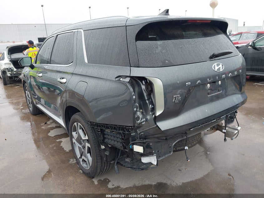 2025 Hyundai Palisade VIN KM8R44GE4SU932035 IAAI salvage auction — RIGHT REAR, Original (Texas), sold $15,300 on 2026-07-09 (photo 3)