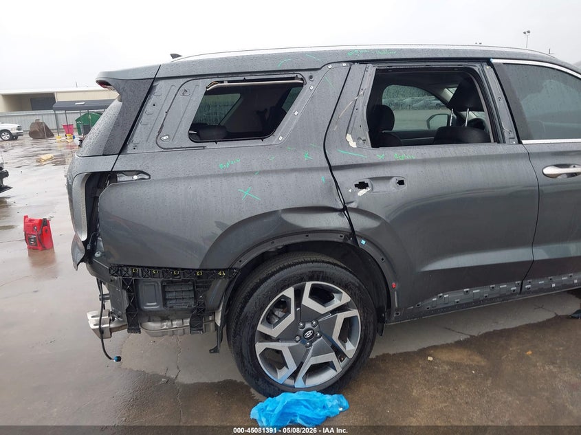 2025 Hyundai Palisade VIN KM8R44GE4SU932035 IAAI salvage auction — RIGHT REAR, Original (Texas), sold $15,300 on 2026-07-09 (photo 6)
